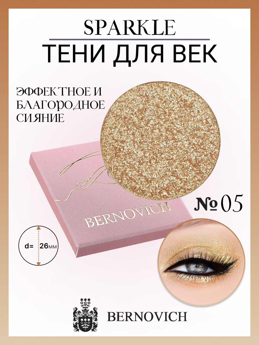 Тени для век Bernovich X 05 Sparkle 1,5г New