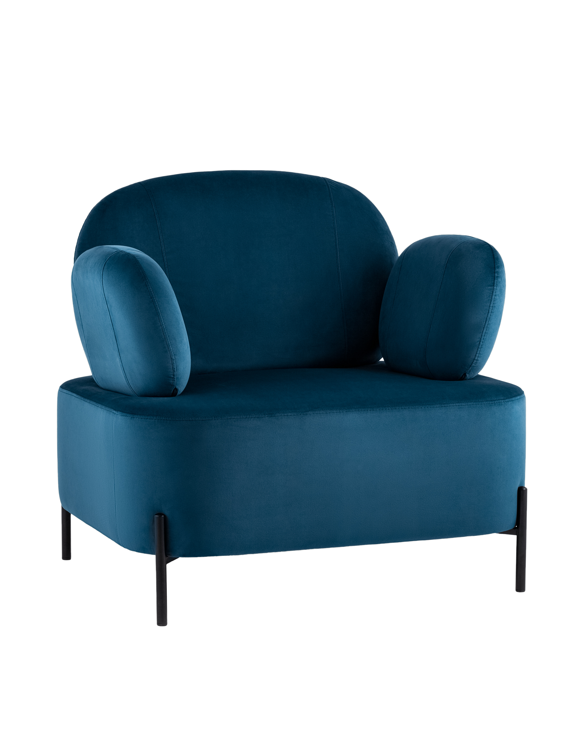 фото Кресло кэнди stool group велюр синий