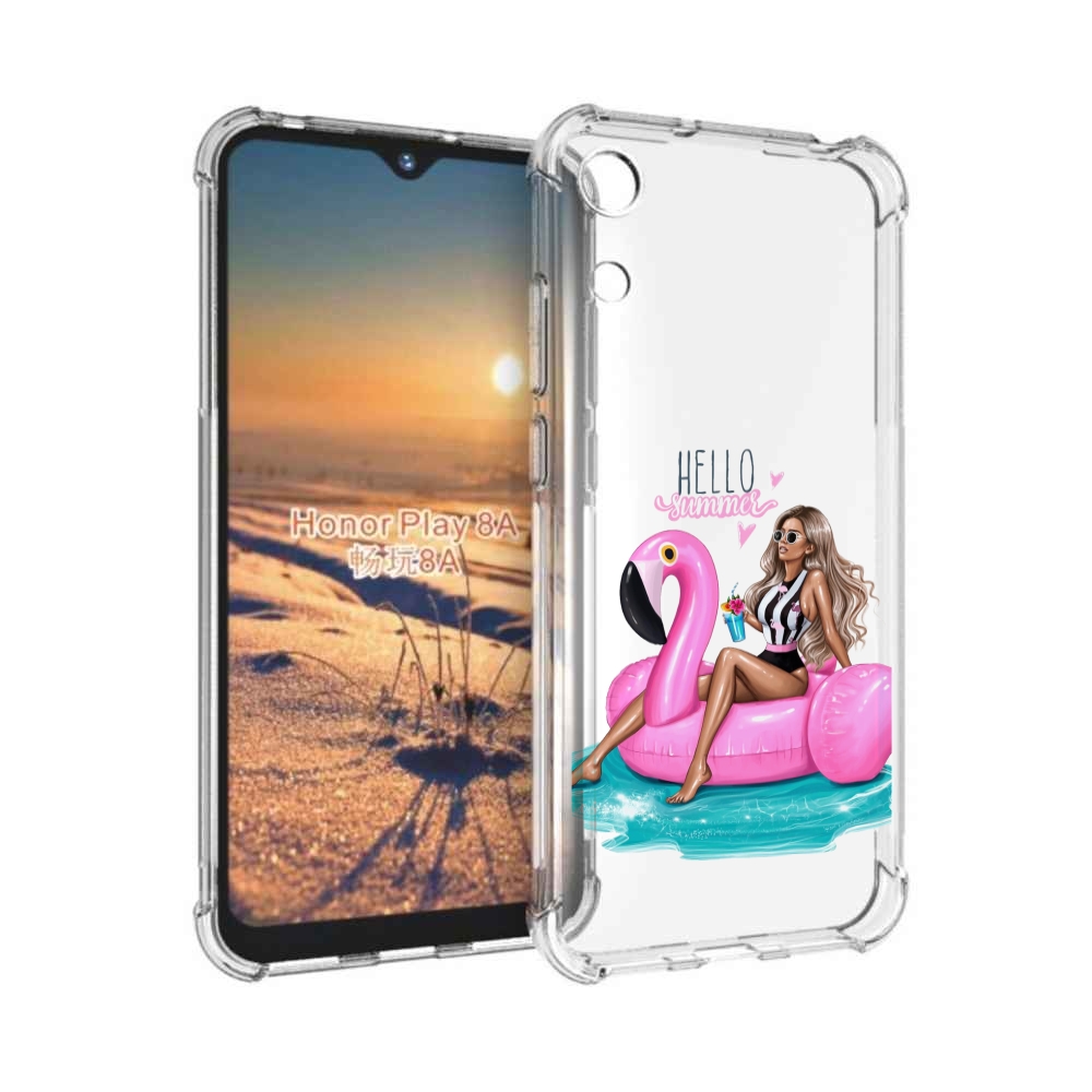 

Чехол бампер MyPads Hello-summer для Honor 8A, Прозрачный, Tocco