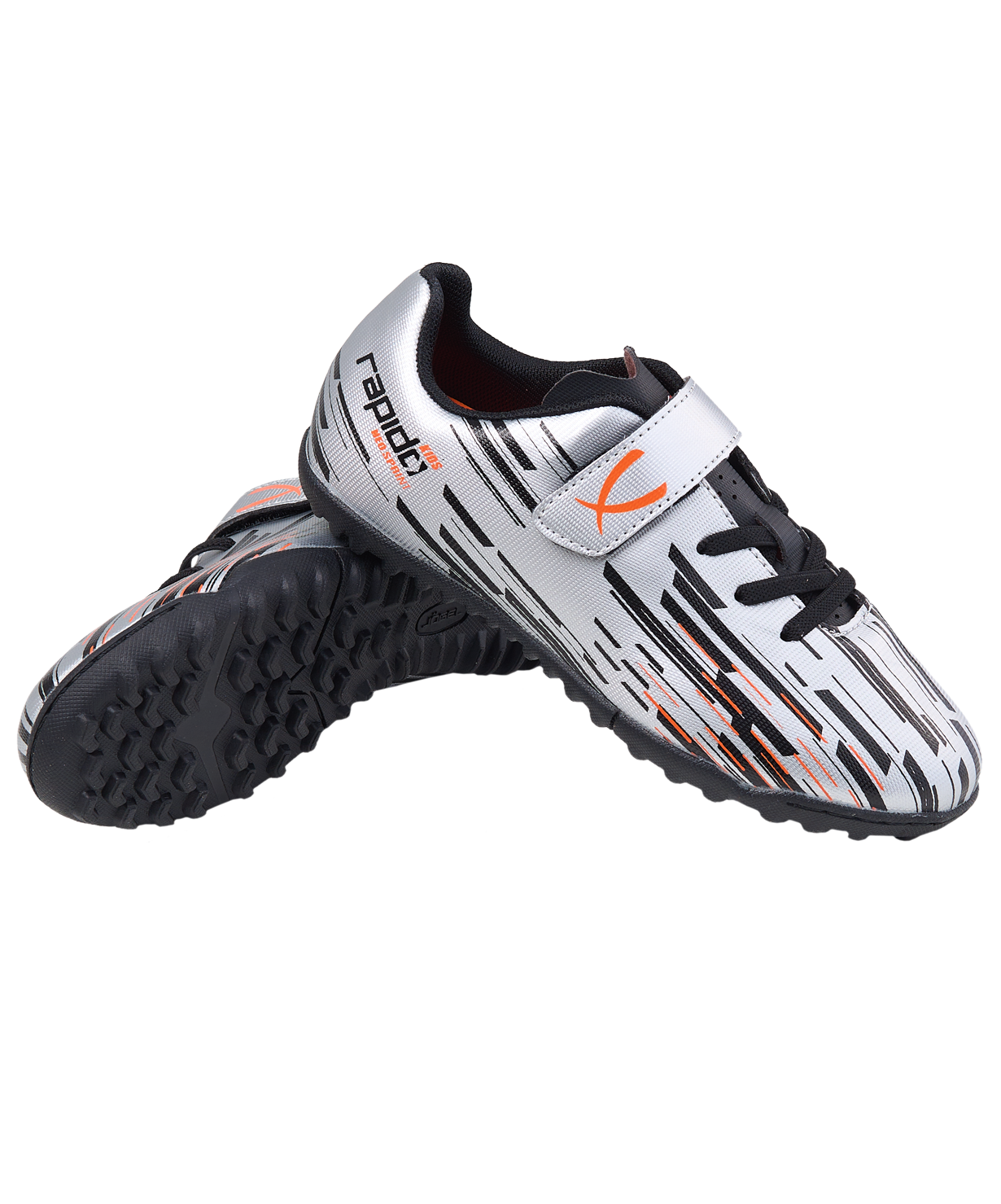 Бутсы многошиповые Jogel Rapido Tf Silver/black, детский (29)