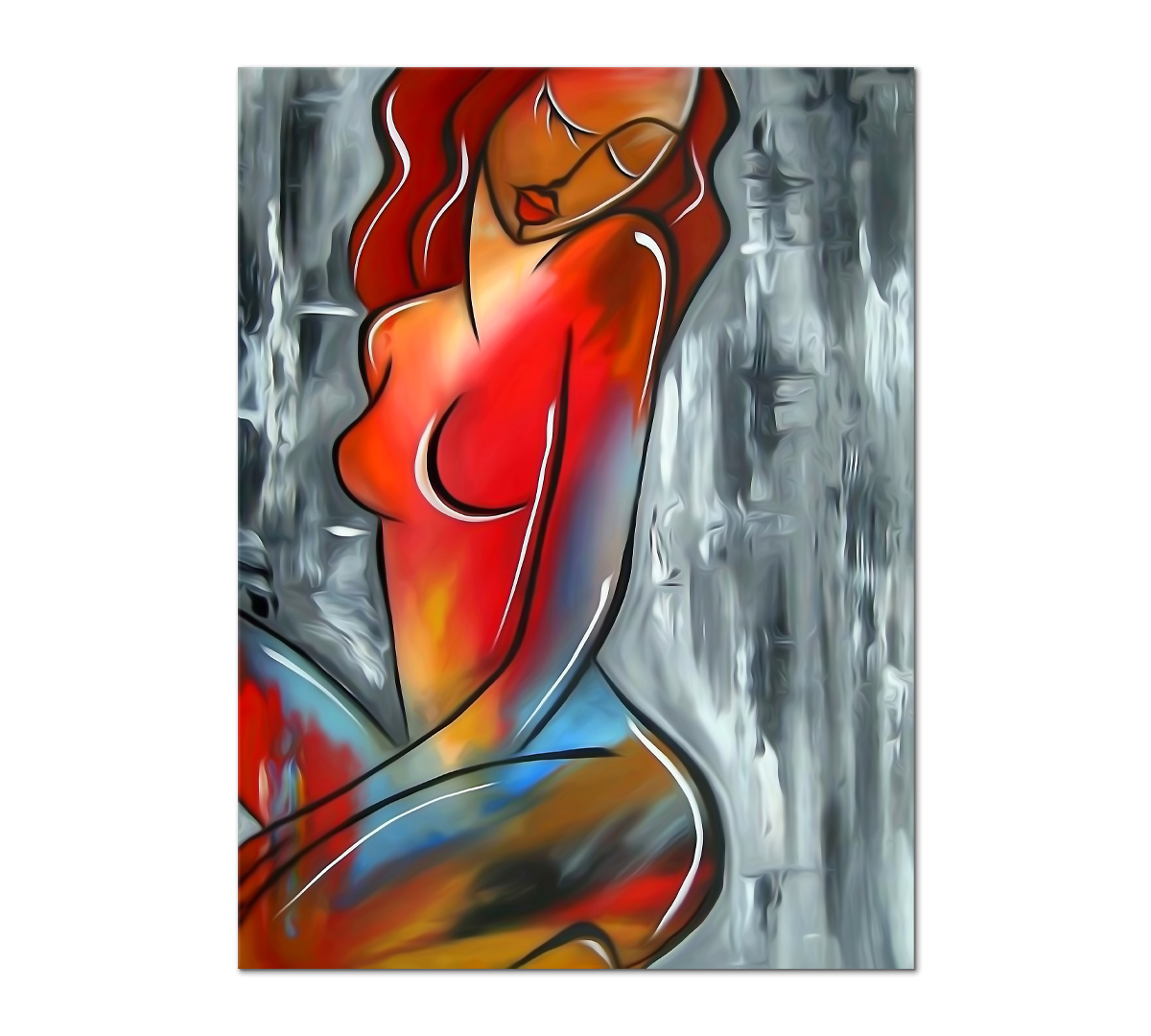 

Картина интерьерная на холсте Poly Print Art Смущение 40х30 см.