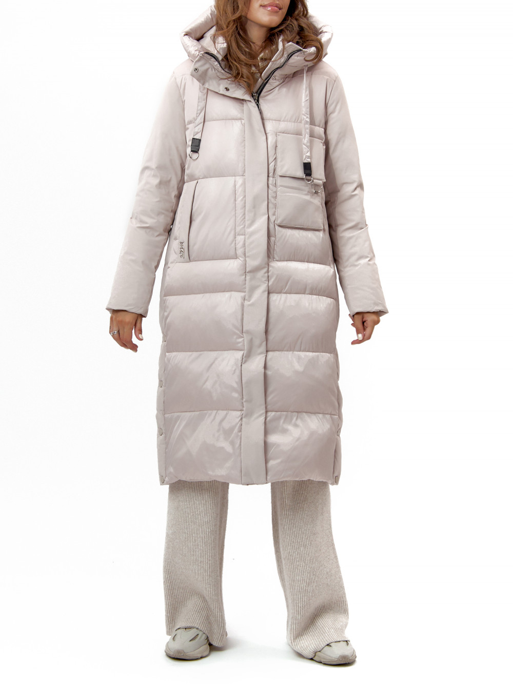 

Пальто женское AD112261 бежевое 5XL, AD112261