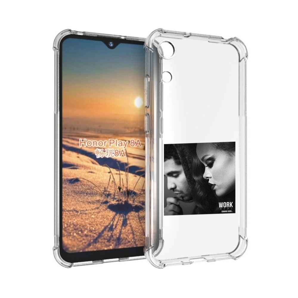 

Чехол бампер MyPads Rihanna feat для Honor 8A, Прозрачный, Tocco