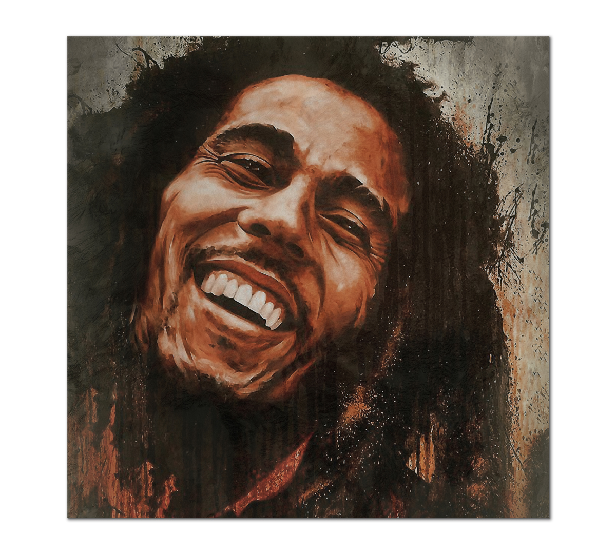 

Картина интерьерная на холсте Poly Print Art Боб Марли 50х50 см.