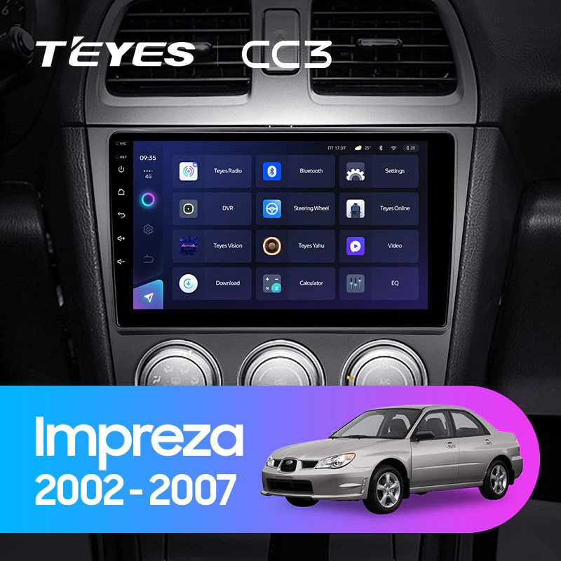 Штатная магнитола Teyes CC3L 432 Subaru Impreza GD GG 2002-2007 2960000₽