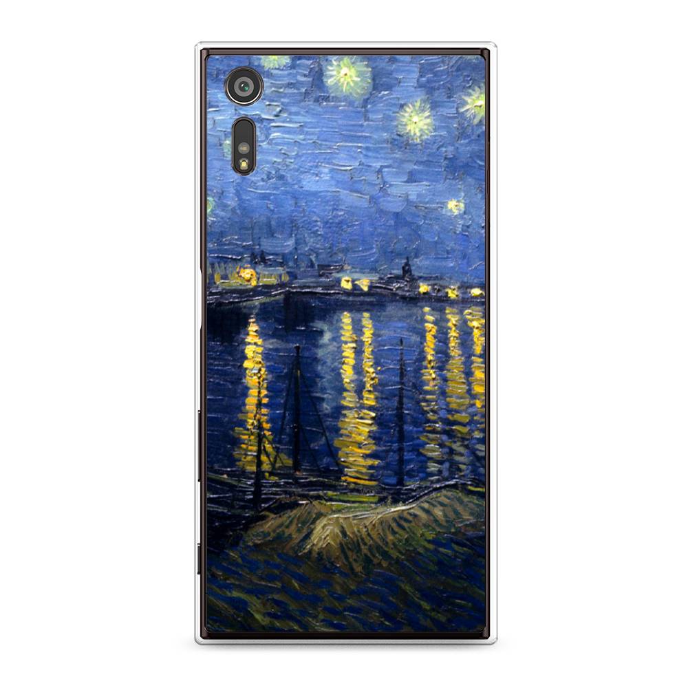 

Чехол для Sony Xperia XZ "Звездная ночь над Роной", Синий;желтый, 51450-4