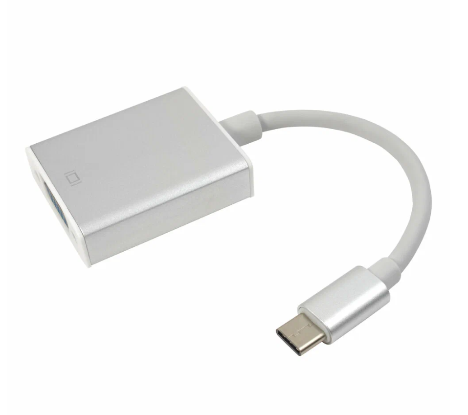 Переходник GCR USB Type С - VGA White