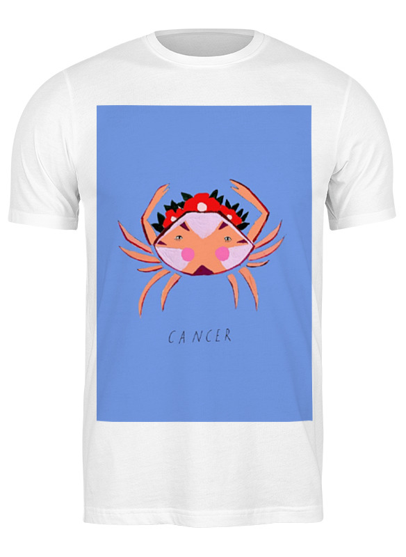 

Футболка мужская Printio Знаки зодиака. рак. белая XL, Белый, Знаки зодиака. рак.