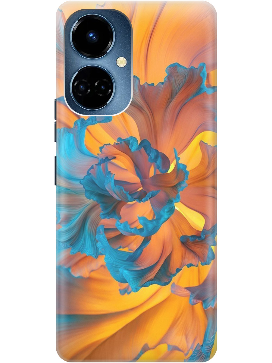 

Силиконовый чехол на Tecno Camon 19 / 19 Pro с рисунком "Желто-голубой цветок", Голубой;желтый, 20011878