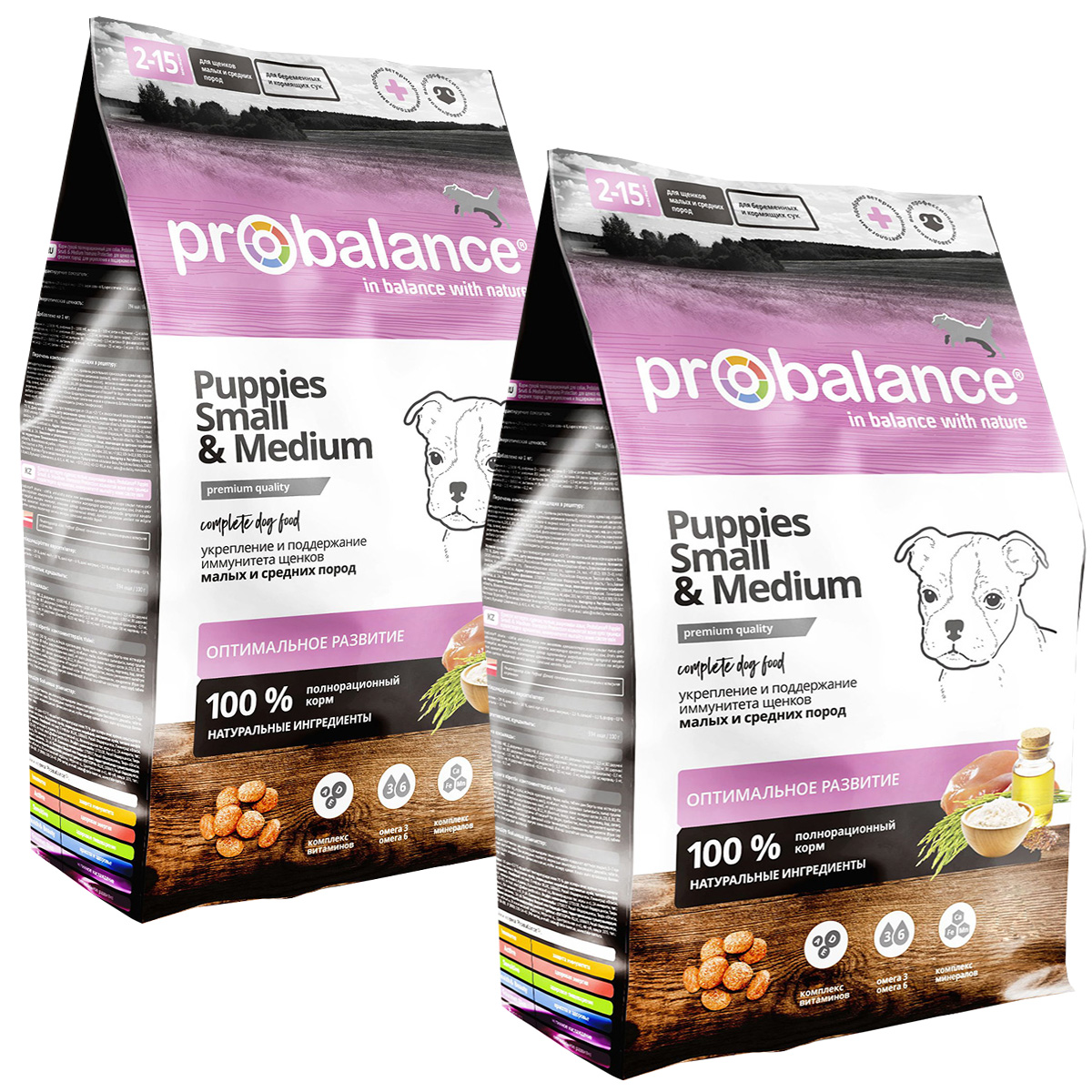 

PROBALANCE PROBALANCE PUPPIES SMALL & MEDIUM IMMUNO для щенков маленьких и средних пород с