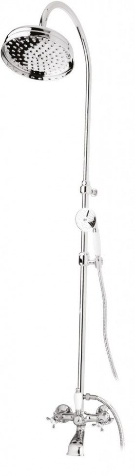 фото Душевая колонна со смесителем для ванны, верхним и ручным душем cezares golf-cvd-03/24-bi