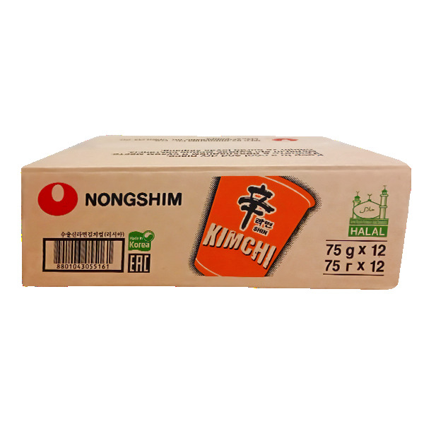 

Лапша быстрого приготовления Nongshim кимчи рамен, 75 г х 12 шт
