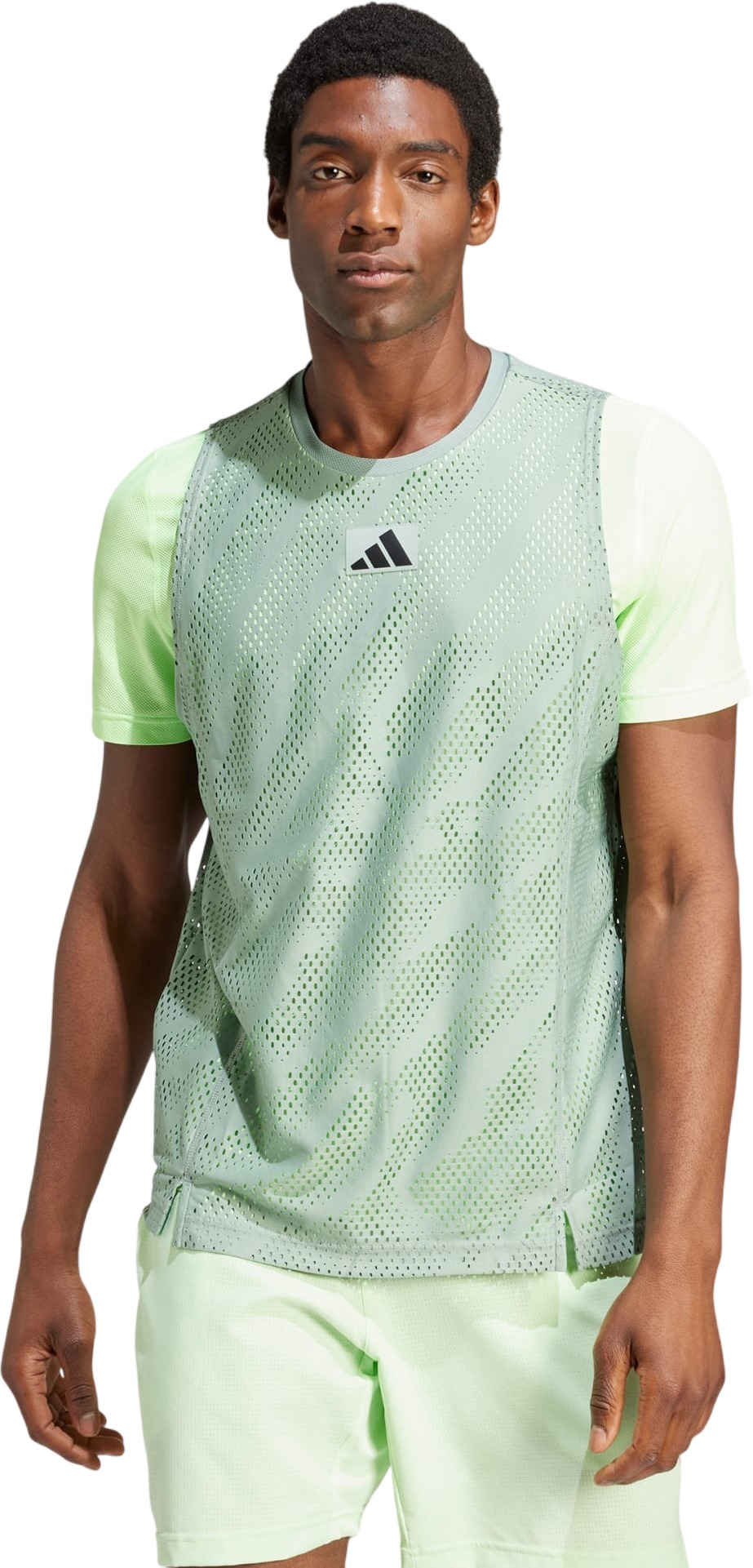 

Футболка мужская adidas MESH TEE PRO зеленая 2XL, Зеленый, MESH TEE PRO