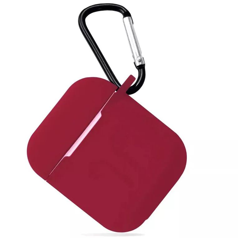 Чехол Guardi Soft Touch Protective Case для Airpods 1/2 бордовый