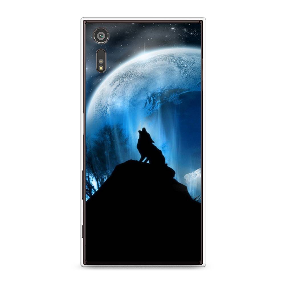 

Чехол для Sony Xperia XZ "Волк 2", Синий;черный;белый, 51450-1