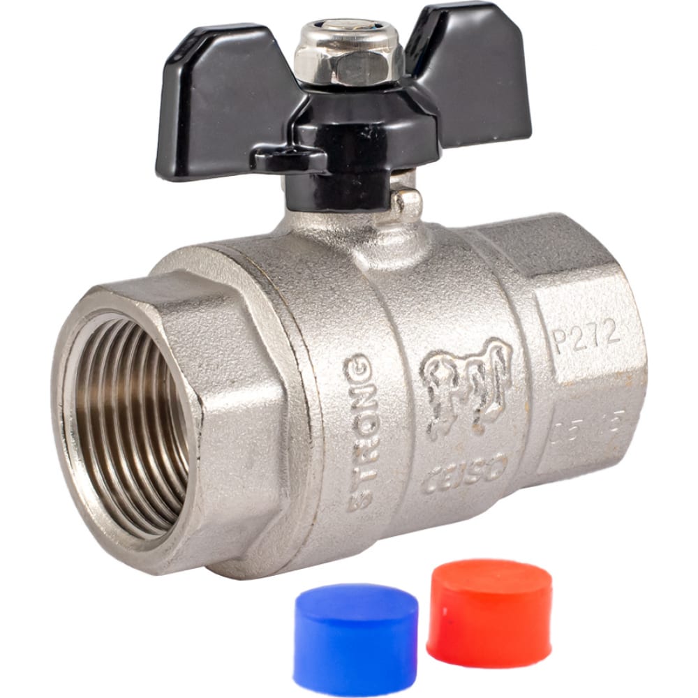

Шаровой кран PROFACTOR PF STRONG ручка бабочка в/в 1 дюйм PF FBV 284, Черный