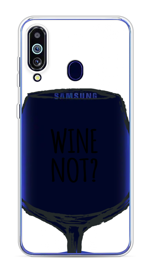 

Чехол на Samsung Galaxy M40 "Wine not white", Белый, 28750-6