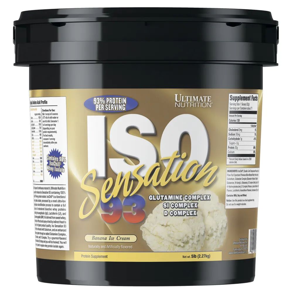 Протеин Ultimate Nutrition ISO Sensation (2270 г), Банановое мороженое