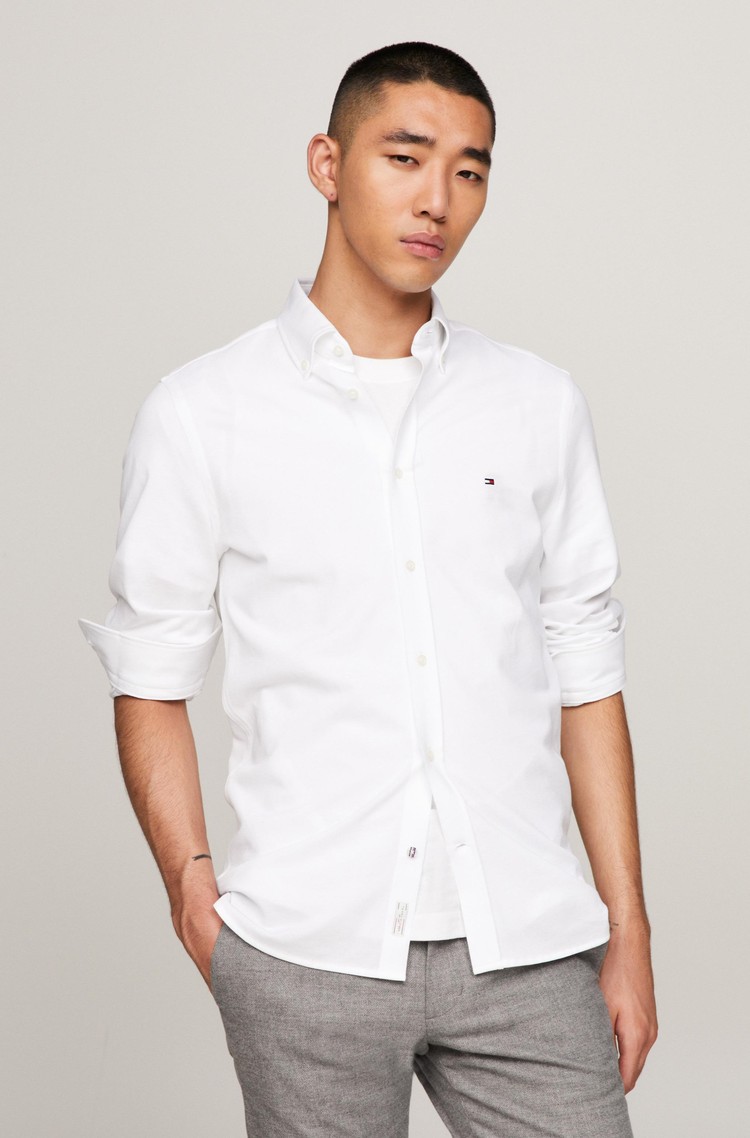 Рубашка мужская Tommy Hilfiger MW0MW30675 белая L