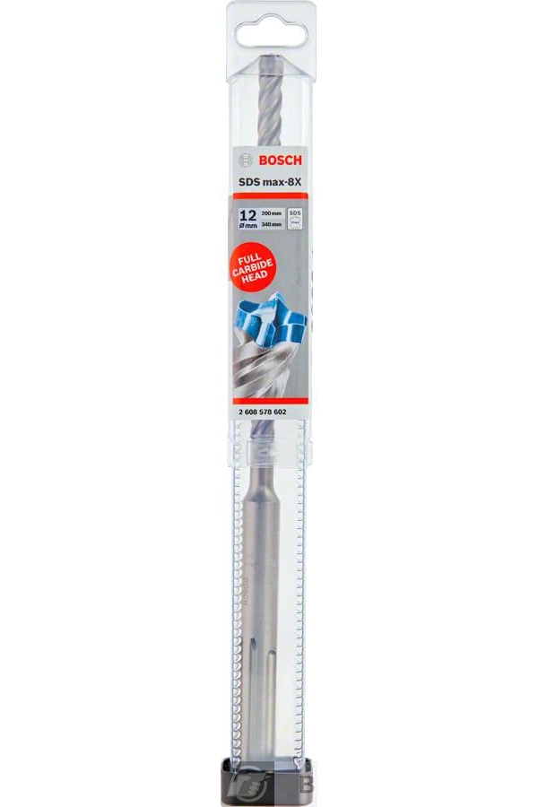 

Бур Bosch 2.608.578.602, Ф12х340мм SDSMAX (2.608.578.602)