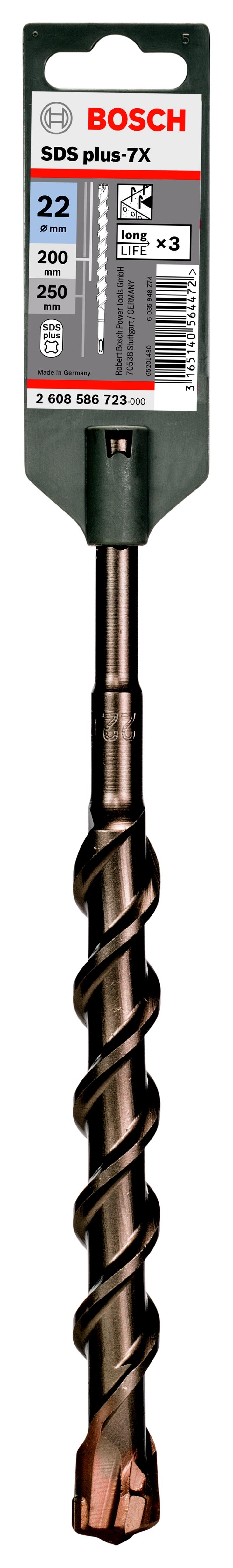 

Бур Bosch 2.608.586.723, Ф22х250мм SDS+ (2.608.586.723)