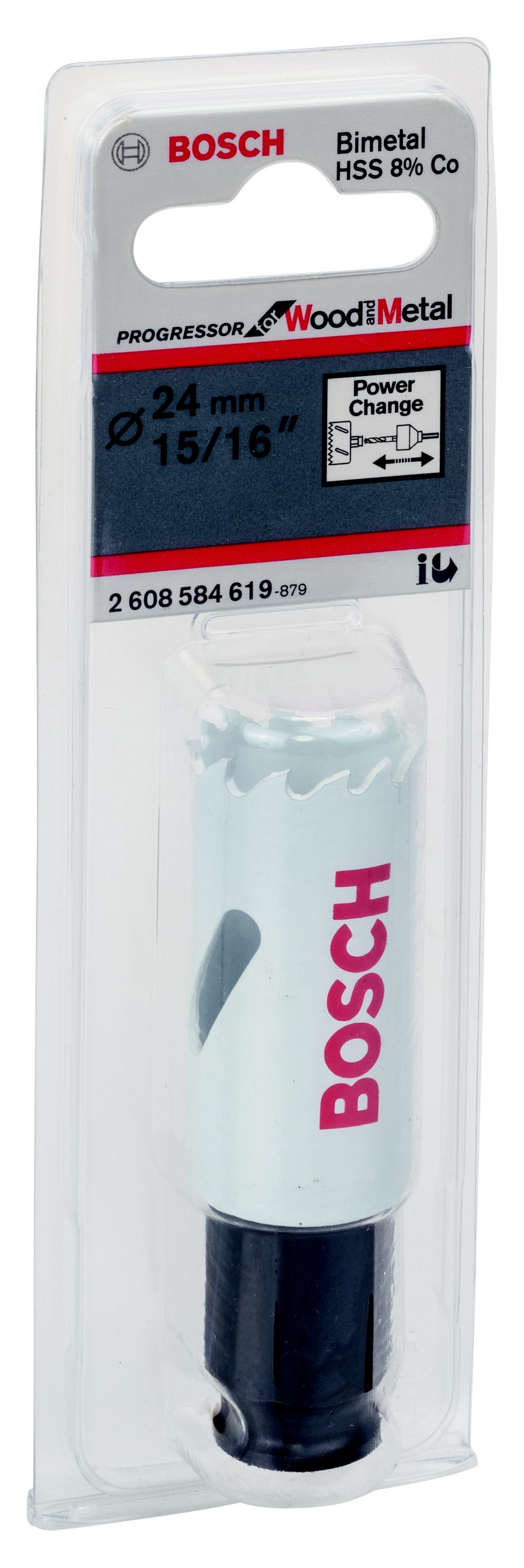 

Коронка Bosch 2.608.584.619, Ф24мм power change Progressor (2.608.584.619)