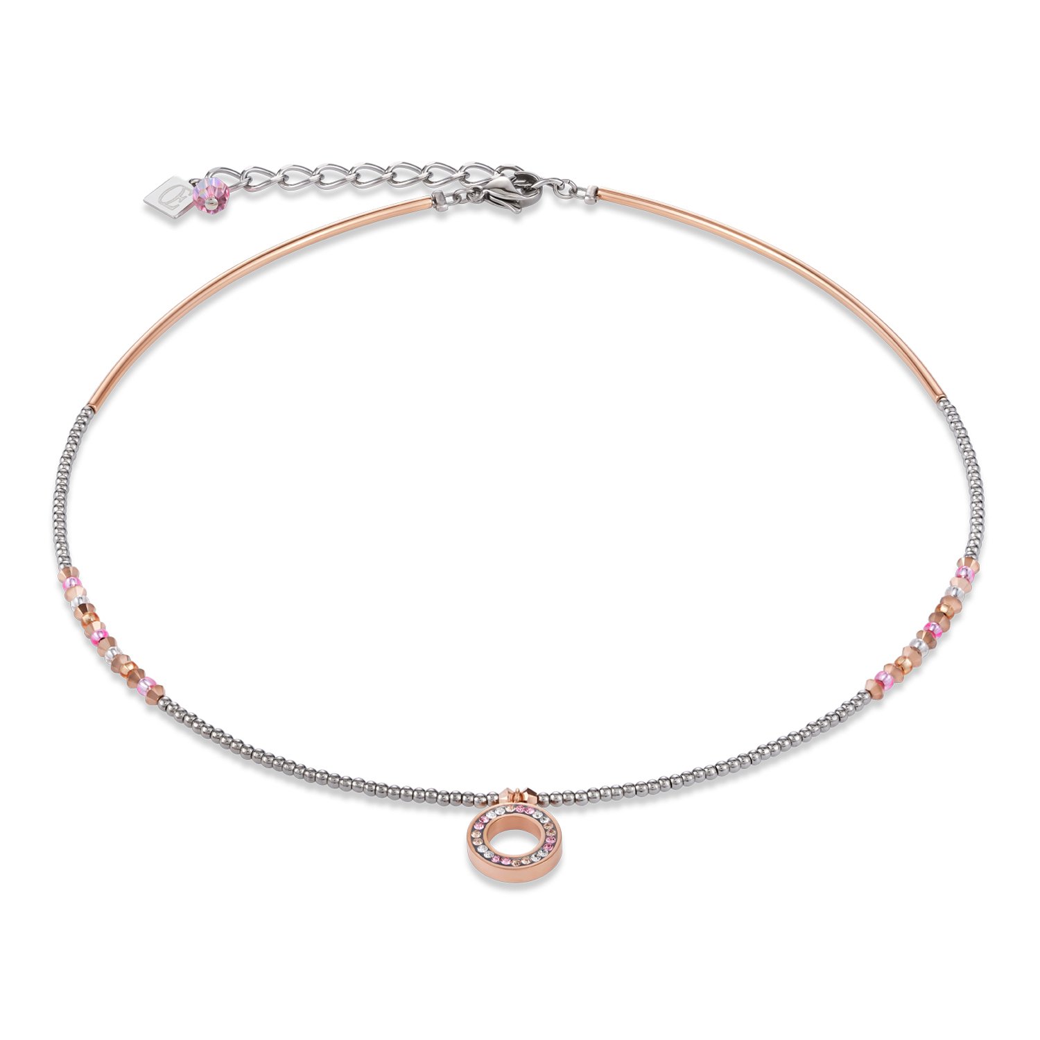 

Ожерелье женское Coeur de Lion 4973/10-1900, кристаллы, 4973/10-1900