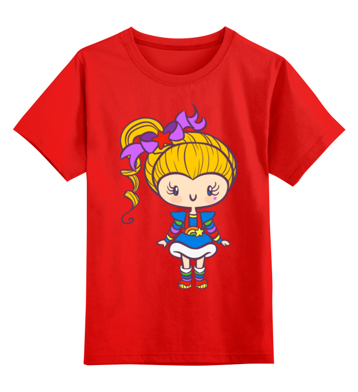 

Детская футболка Printio Яркая девочка цв.красный р.128, 0000002430636