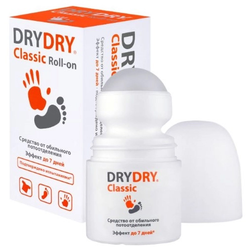 Дезодорант Dry Dry Рол-Он от обильного потоотделения 35 мл