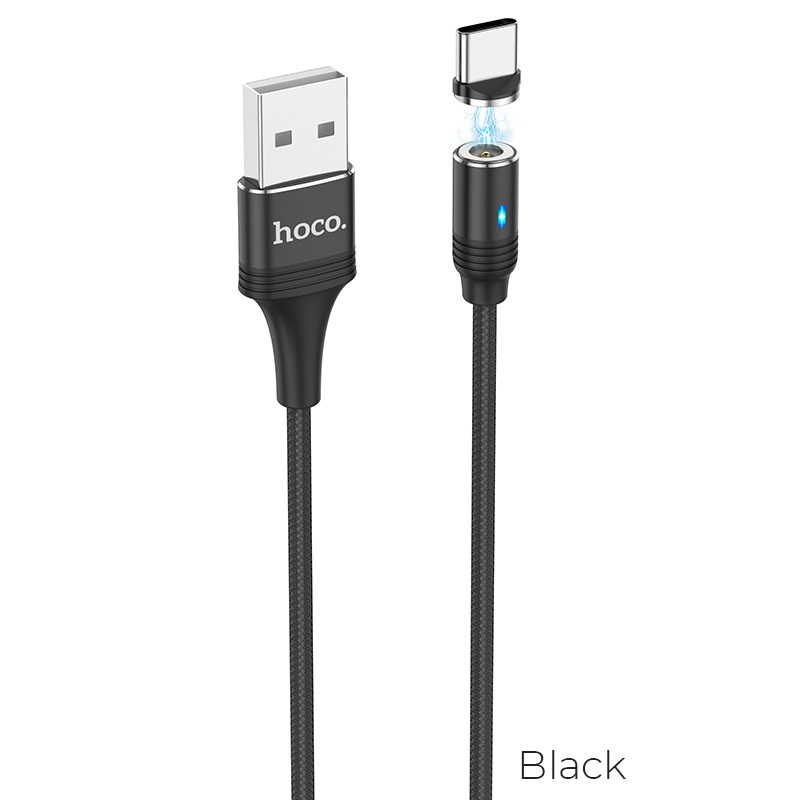 

Дата-кабель Hoco U76 Fresh USB - USB Type-C 1.2 м, черный, U76 Fresh