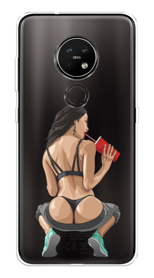 

Чехол на Nokia 6.2 "Сочные булочки", Бежевый;красный;черный, 123050-6