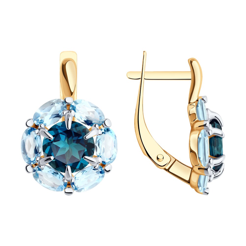 

Серьги из красного золота Diamant 51-320-02100-5, топаз, 51-320-02100-5