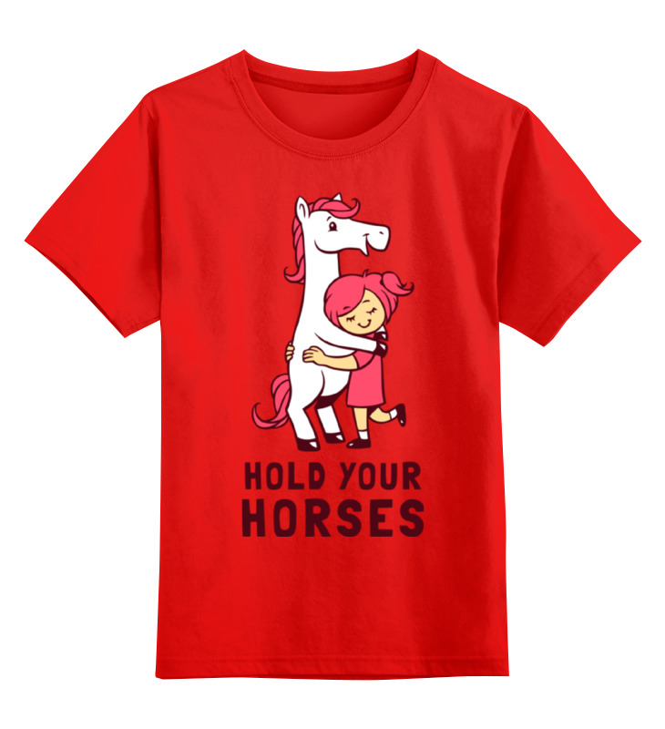 Детская футболка Printio Любимая лошадка цв.красный р.116
