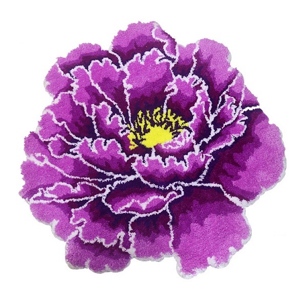 Carnation Home Fashions Коврик Carnation Home Fashions Peony Flower Violet 60x60