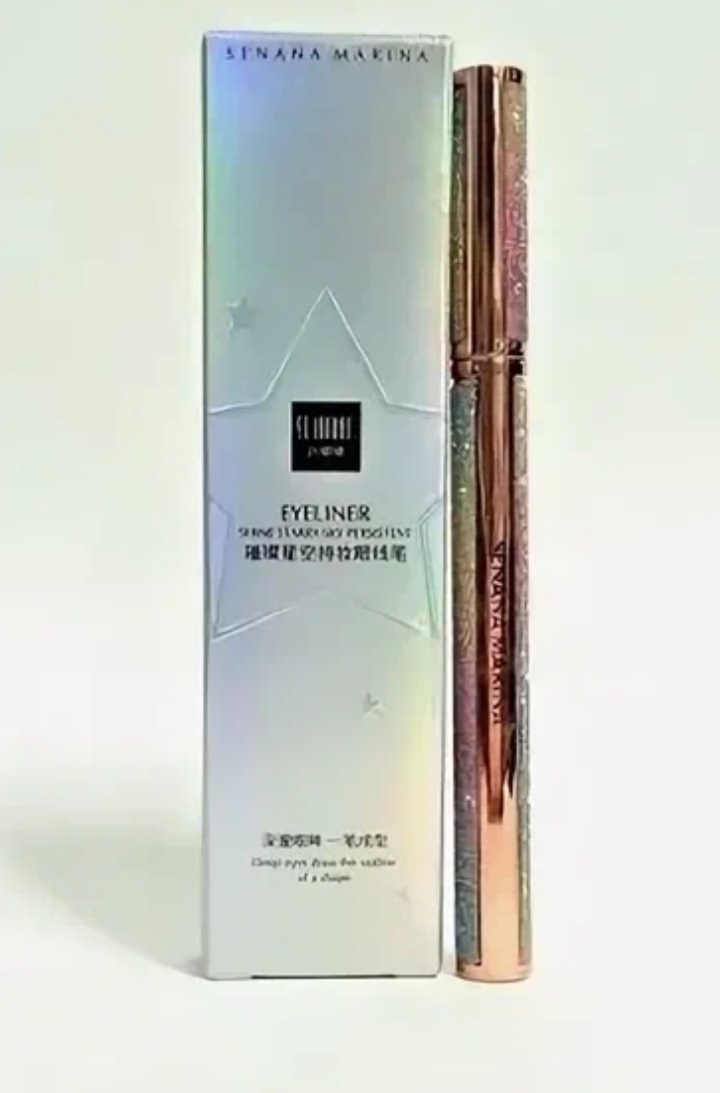 

Подводка-фломастер для глаз Senana Marina водостойкая 24 часа 0.8мл, Черный, подводка
