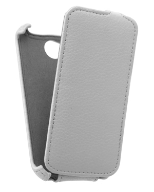 фото Кожаный чехол для explay joy tv armor case (белый) gsmin