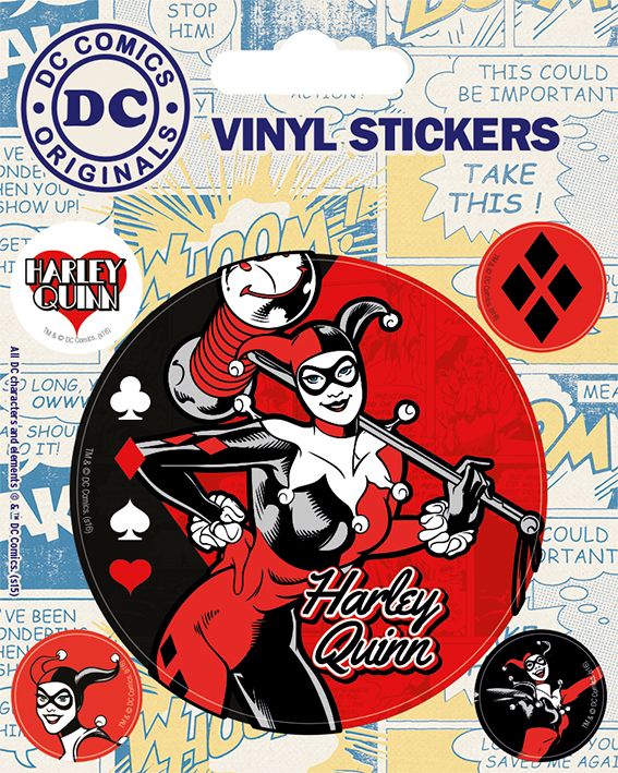 фото Наклейки pyramid: харли квинн (harley quinn) диси ориджинал (dc originals) (ps7274) 5 шт