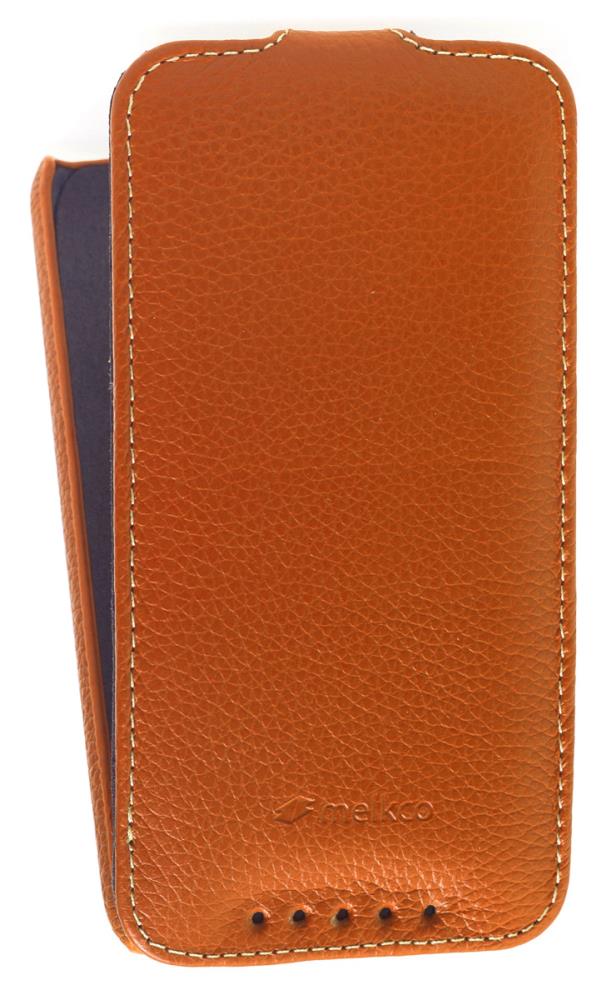 фото Кожаный чехол для htc desire 601 melkco premium leather case - jacka type (orange lc) gsmin