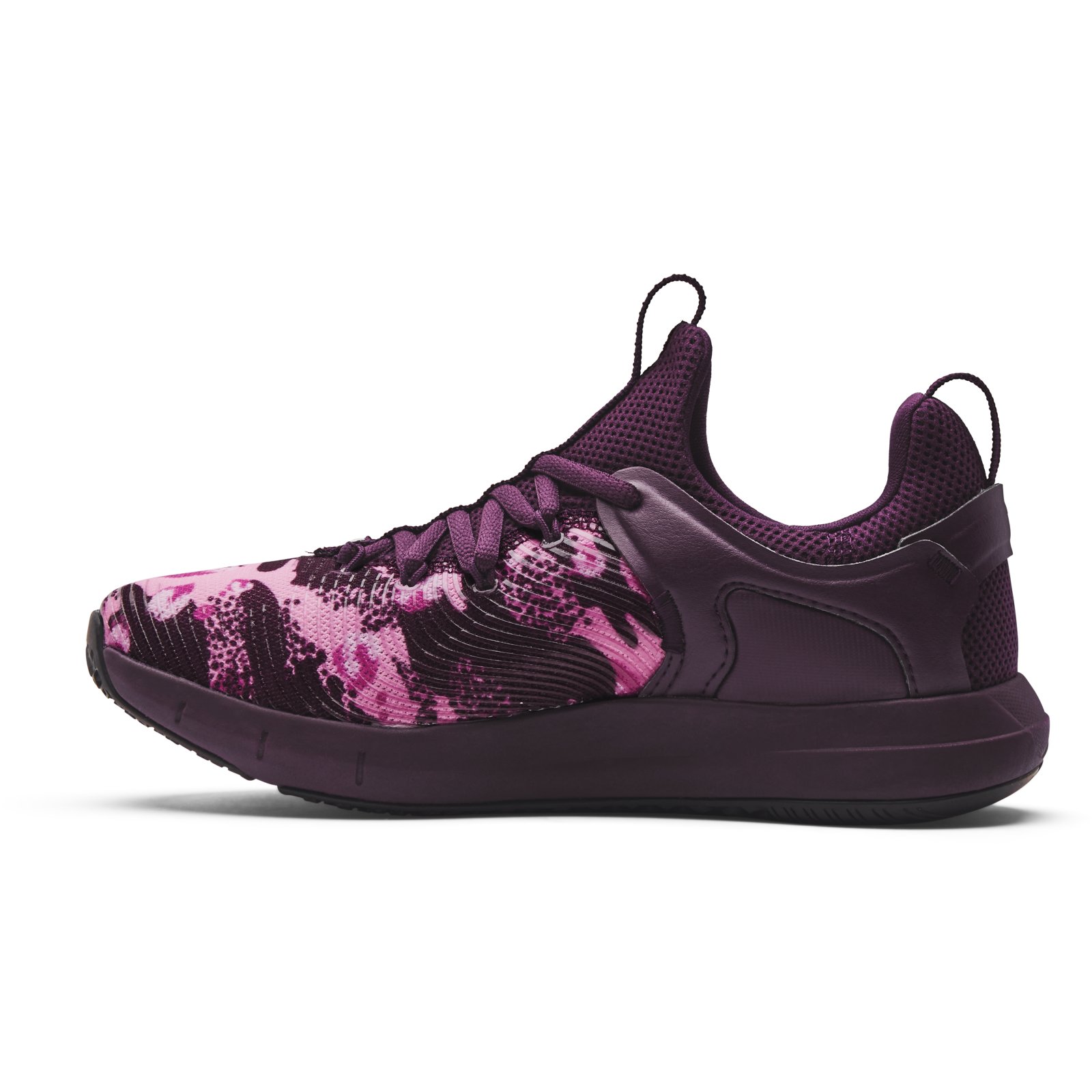 фото Кроссовки женские under armour w hovr rise 2 prnt бордовые 5.5 us