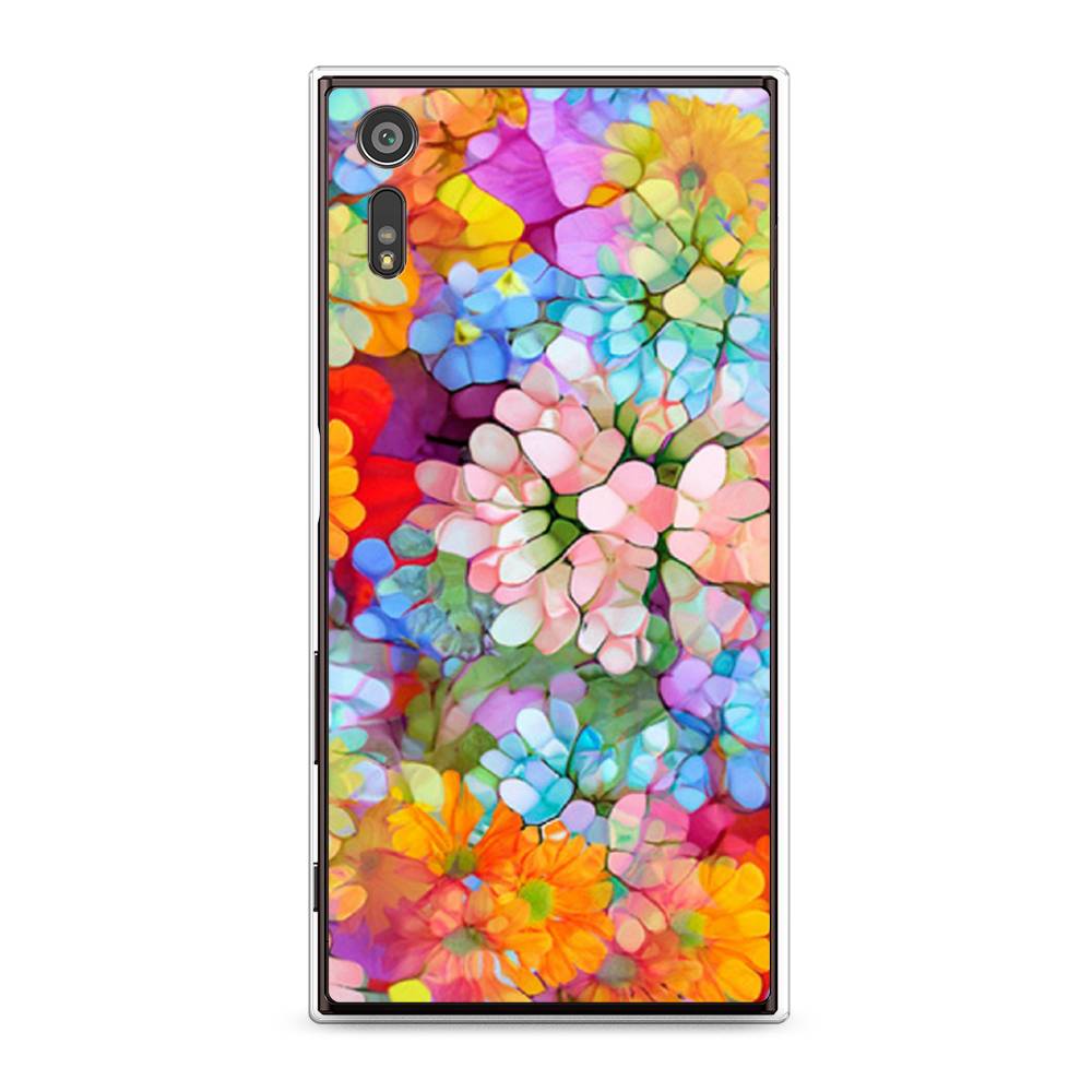 

Чехол для Sony Xperia XZ "Цветы витраж", Оранжевый;розовый;голубой, 51450-3