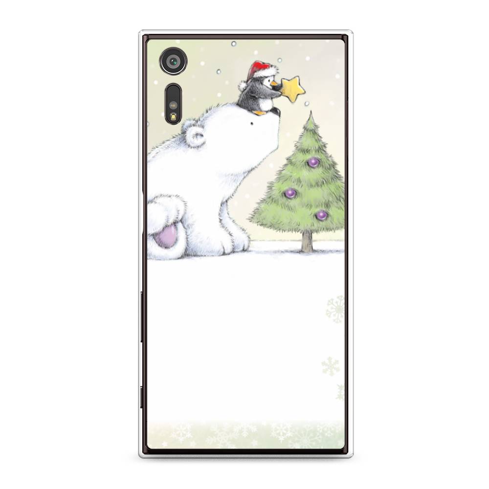 

Чехол для Sony Xperia XZ "Украшение елки", Белый;бежевый, 51450-5