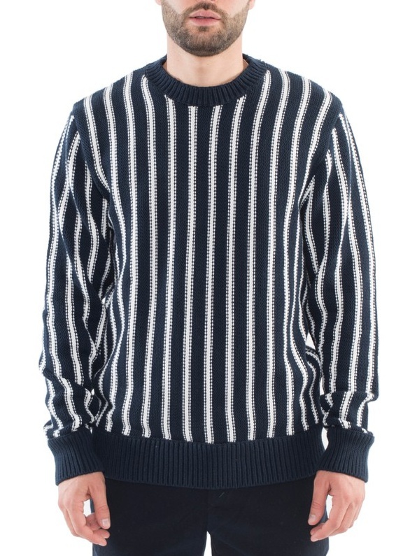 

Свитер Tommy Hilfiger в полоску MW0MW02369, темно-синий, L