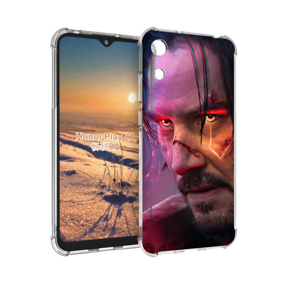 

Чехол бампер MyPads cyberpunk 2077 Джонни Сильверхенд для Honor, Прозрачный, Tocco