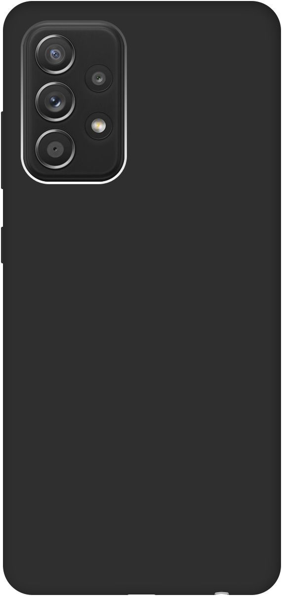 

Матовый Soft Touch силиконовый чехол на Samsung Galaxy A52 черный, 538