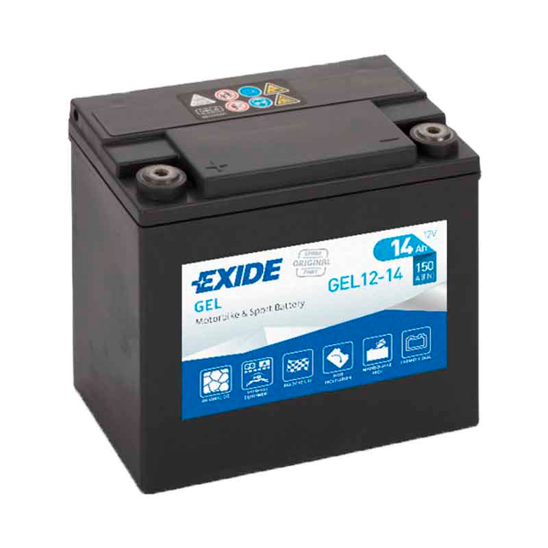 фото Аккумулятор мотоциклетный exide gel 12v 14ah