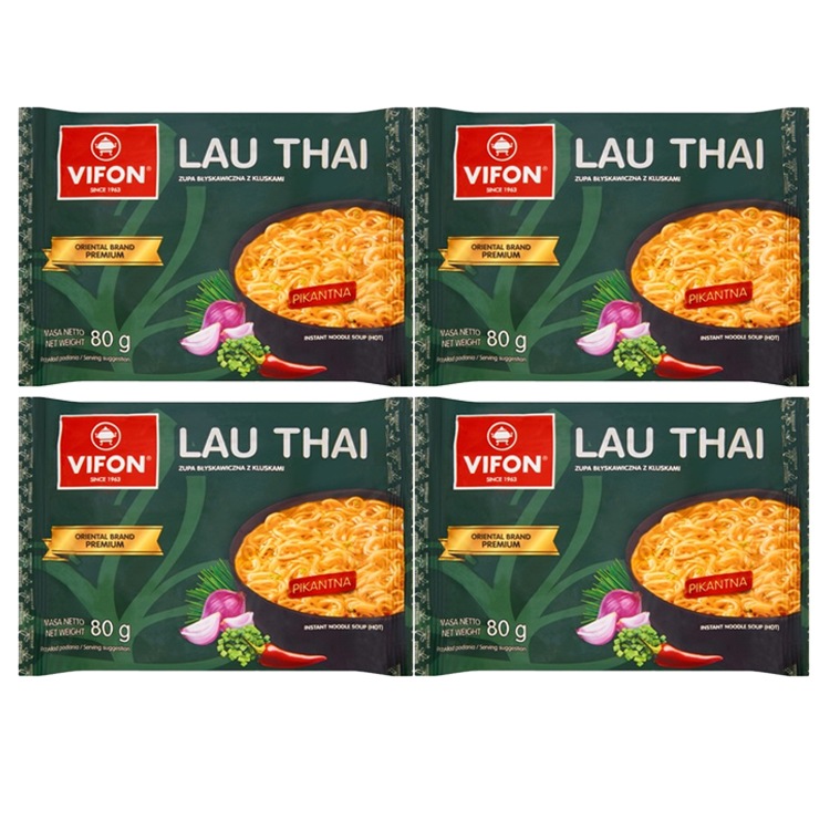 Лапша быстрого приготовления тайская кухня LAU THAI (4 шт. по 80 г)
