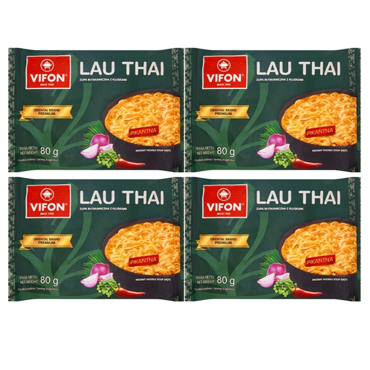 фото Лапша быстрого приготовления тайская кухня lau thai (4 шт. по 80 г) vifon