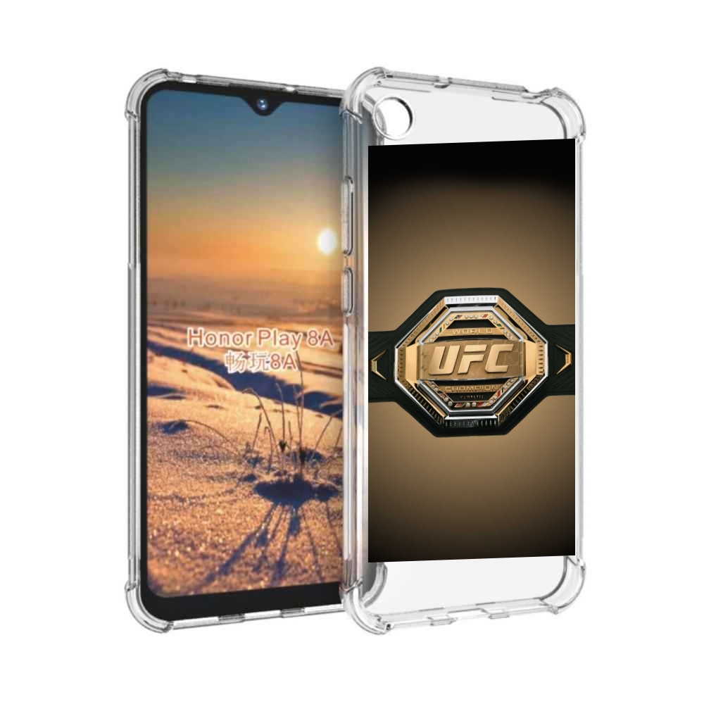 

Чехол бампер MyPads UFC единоборства мужской для Honor 8A, Прозрачный, Tocco