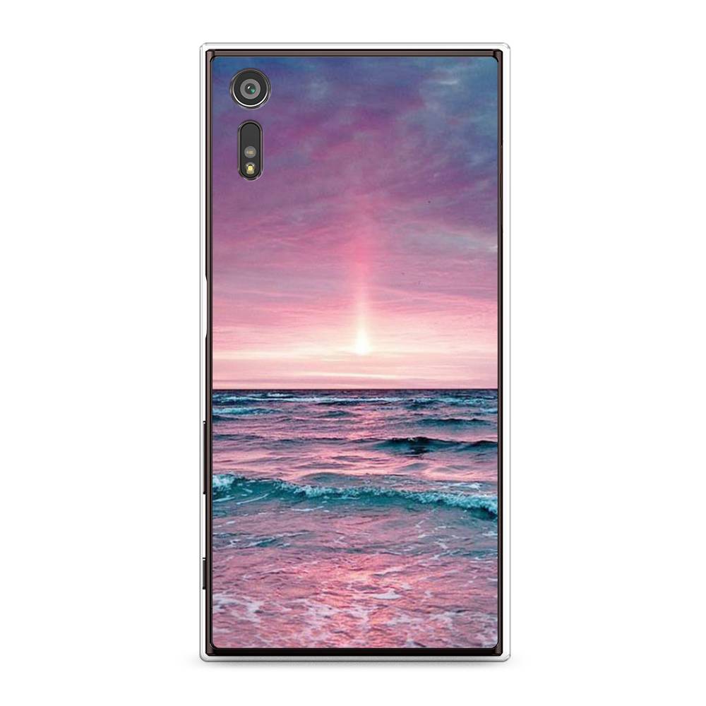 

Чехол для Sony Xperia XZ "Восход 3", Розовый;голубой, 51450-2