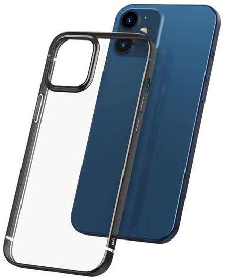 фото Чехол baseus shining case anti-fall tpu для iphone 12 mini черный